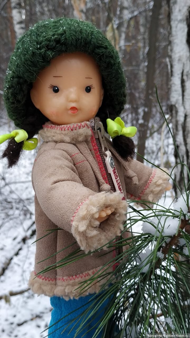 Новая дублёнка Юляшки. Первый ноябрьский снег. Прогулка в любимом лесу