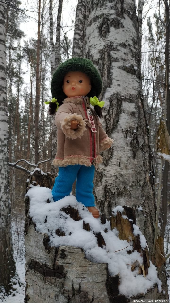 Новая дублёнка Юляшки. Первый ноябрьский снег. Прогулка в любимом лесу