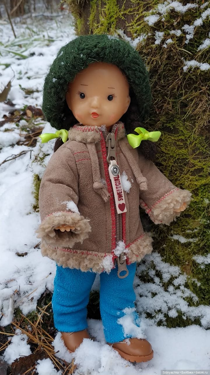 Новая дублёнка Юляшки. Первый ноябрьский снег. Прогулка в любимом лесу