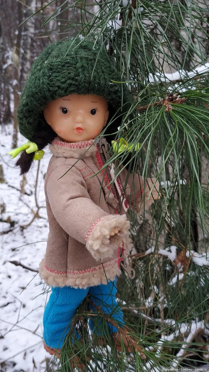 Новая дублёнка Юляшки. Первый ноябрьский снег. Прогулка в любимом лесу