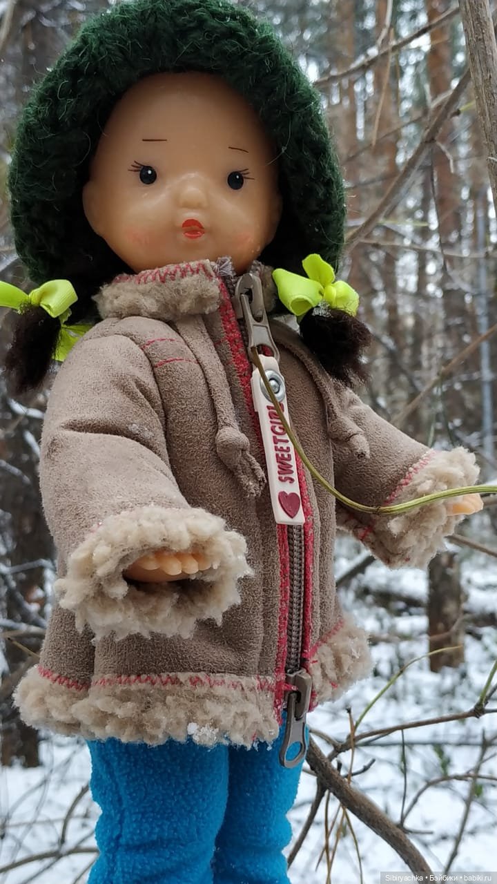 Новая дублёнка Юляшки. Первый ноябрьский снег. Прогулка в любимом лесу