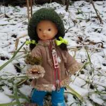 Новая дублёнка Юляшки. Первый ноябрьский снег. Прогулка в любимом лесу.