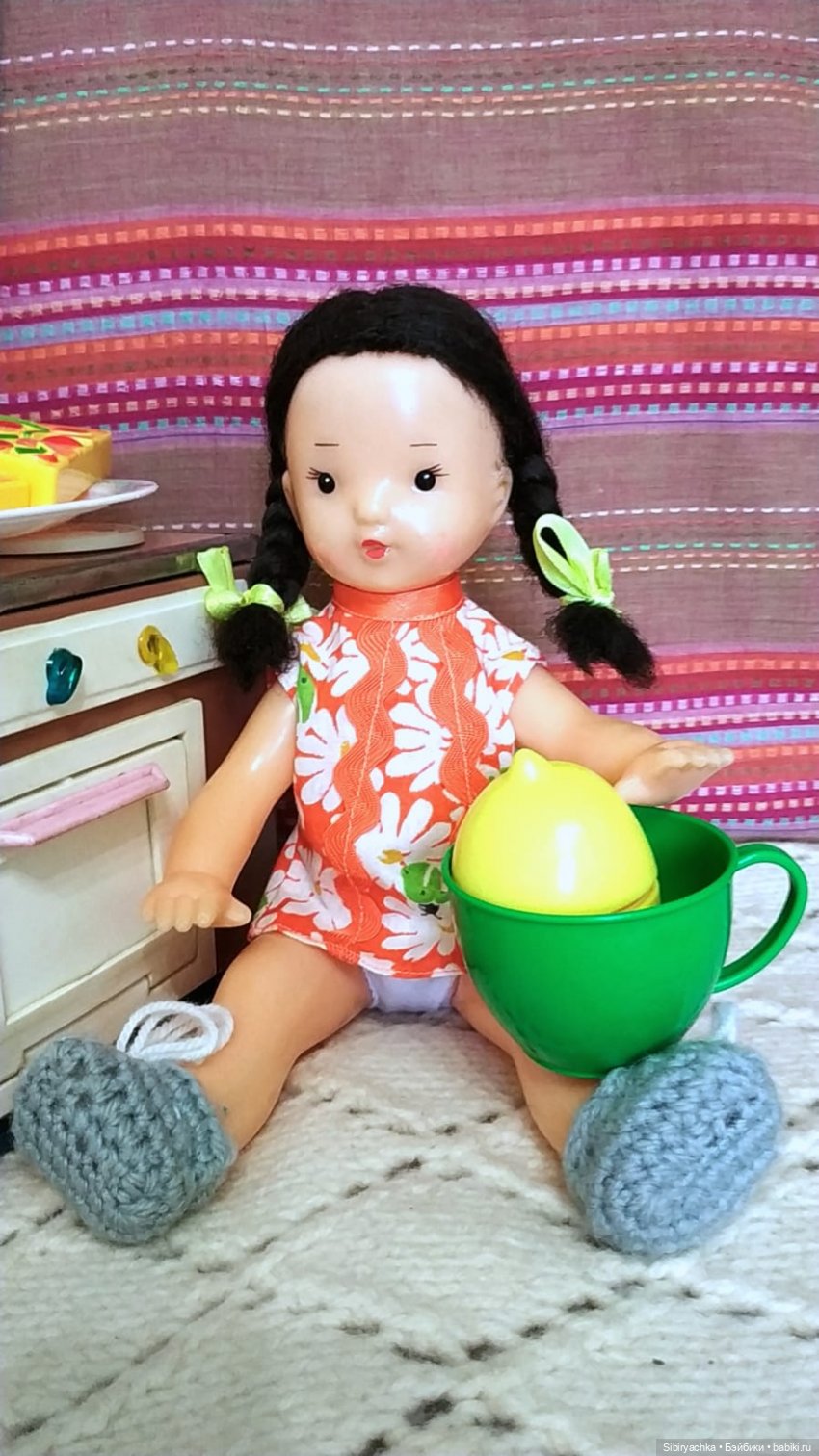 Юляшка готовит завтрак — Советские винтажные куклы (СССР): Ленигрушка