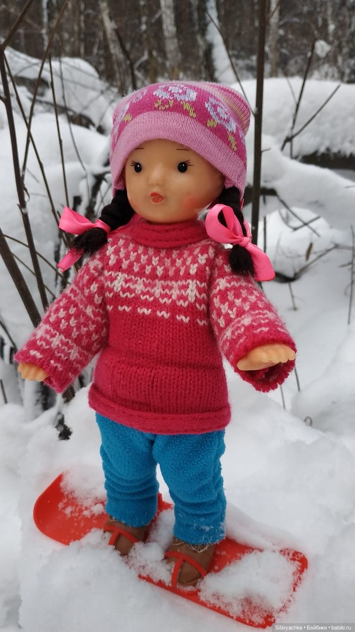 Юляшка осваивает сноуборд (фото 7)