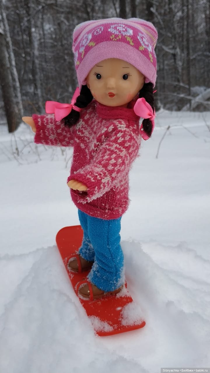 Юляшка продолжает осваивать сноуборд (фото 10)