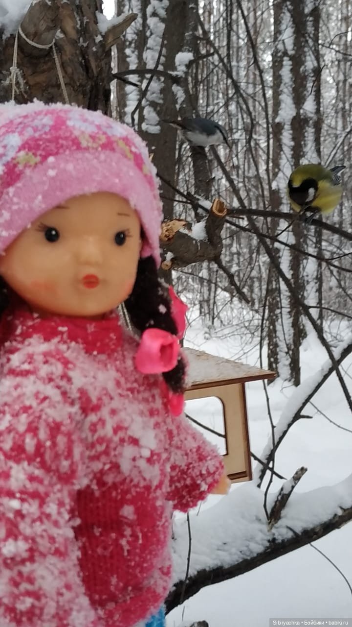 Лыжная прогулка Юляшки — Советские винтажные куклы (СССР): Ленигрушка