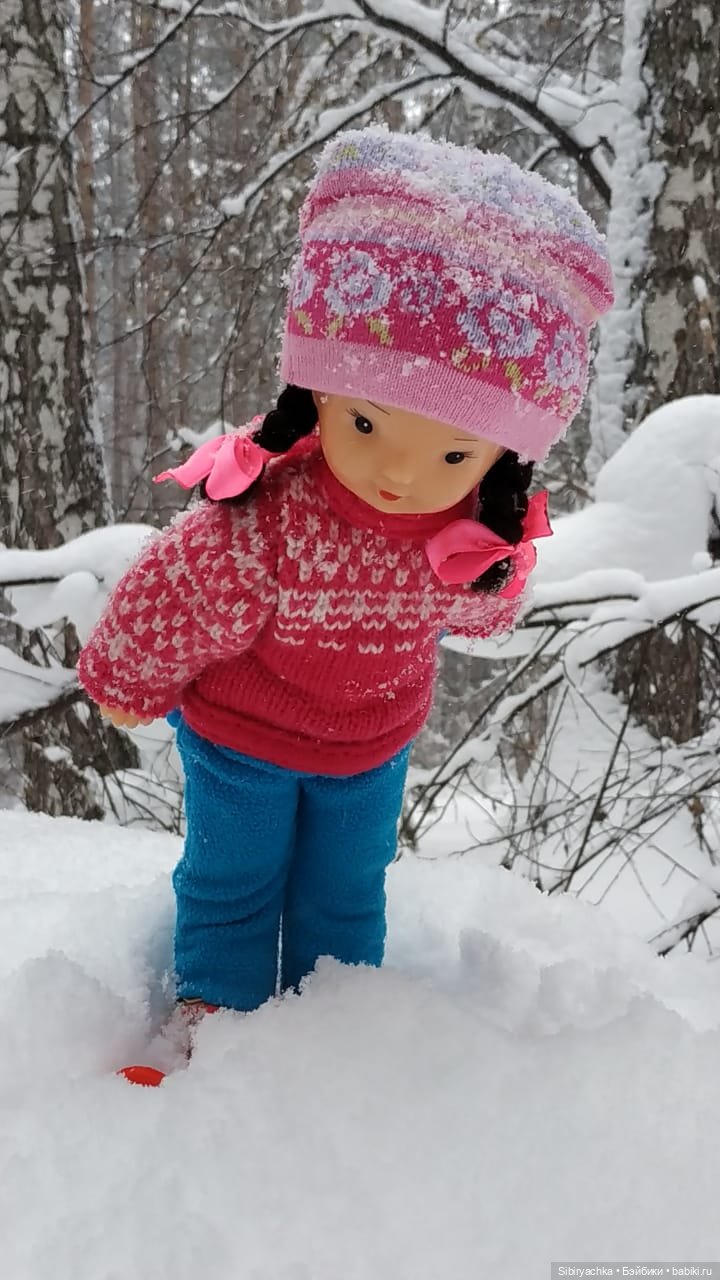 Лыжная прогулка Юляшки — Советские винтажные куклы (СССР): Ленигрушка (фото 9)