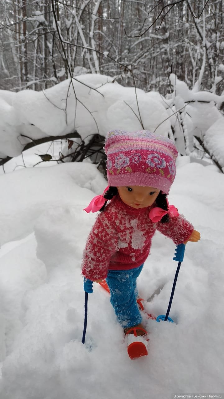 Лыжная прогулка Юляшки — Советские винтажные куклы (СССР): Ленигрушка