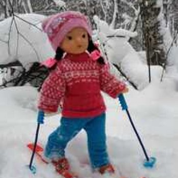 Лыжная прогулка Юляшки.