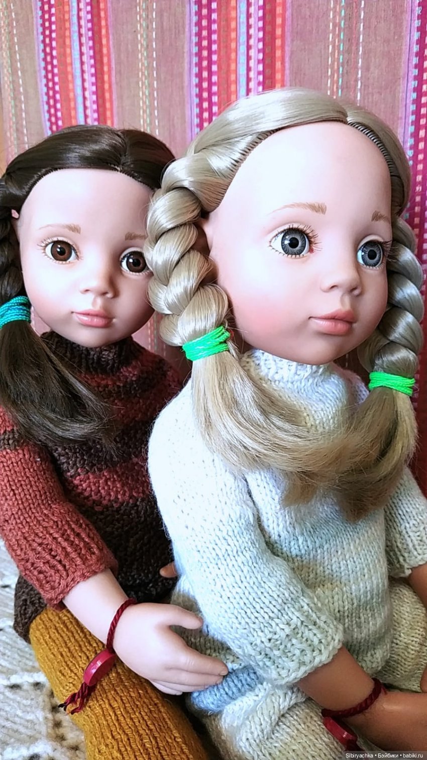 Вязаные наряды из посылки