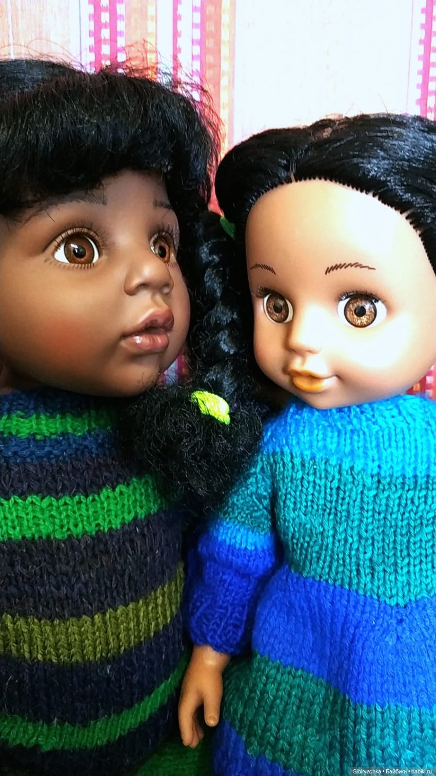 Вязаные наряды из посылки