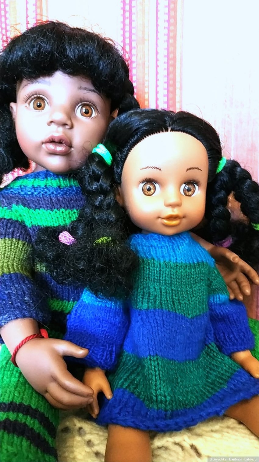 Вязаные наряды из посылки