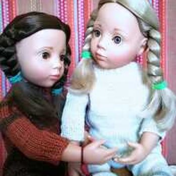 Вязаные наряды из посылки.