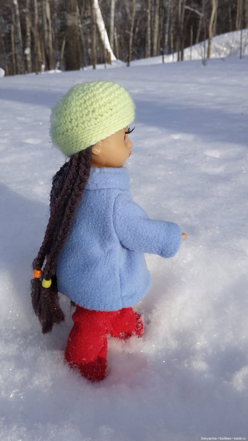 Прогулка Веты в сибирском лесу