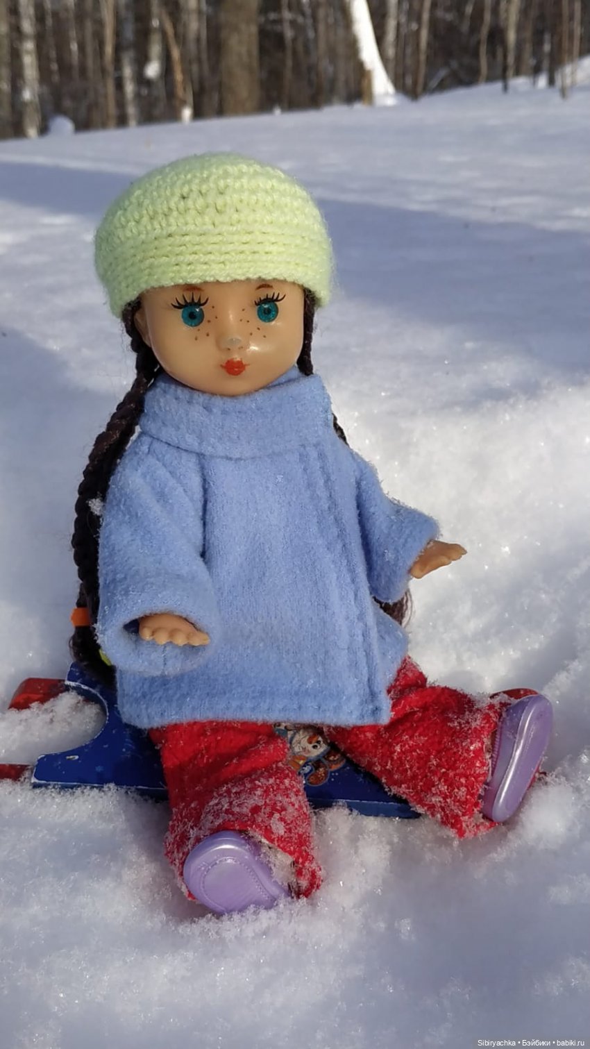 Прогулка Веты в сибирском лесу