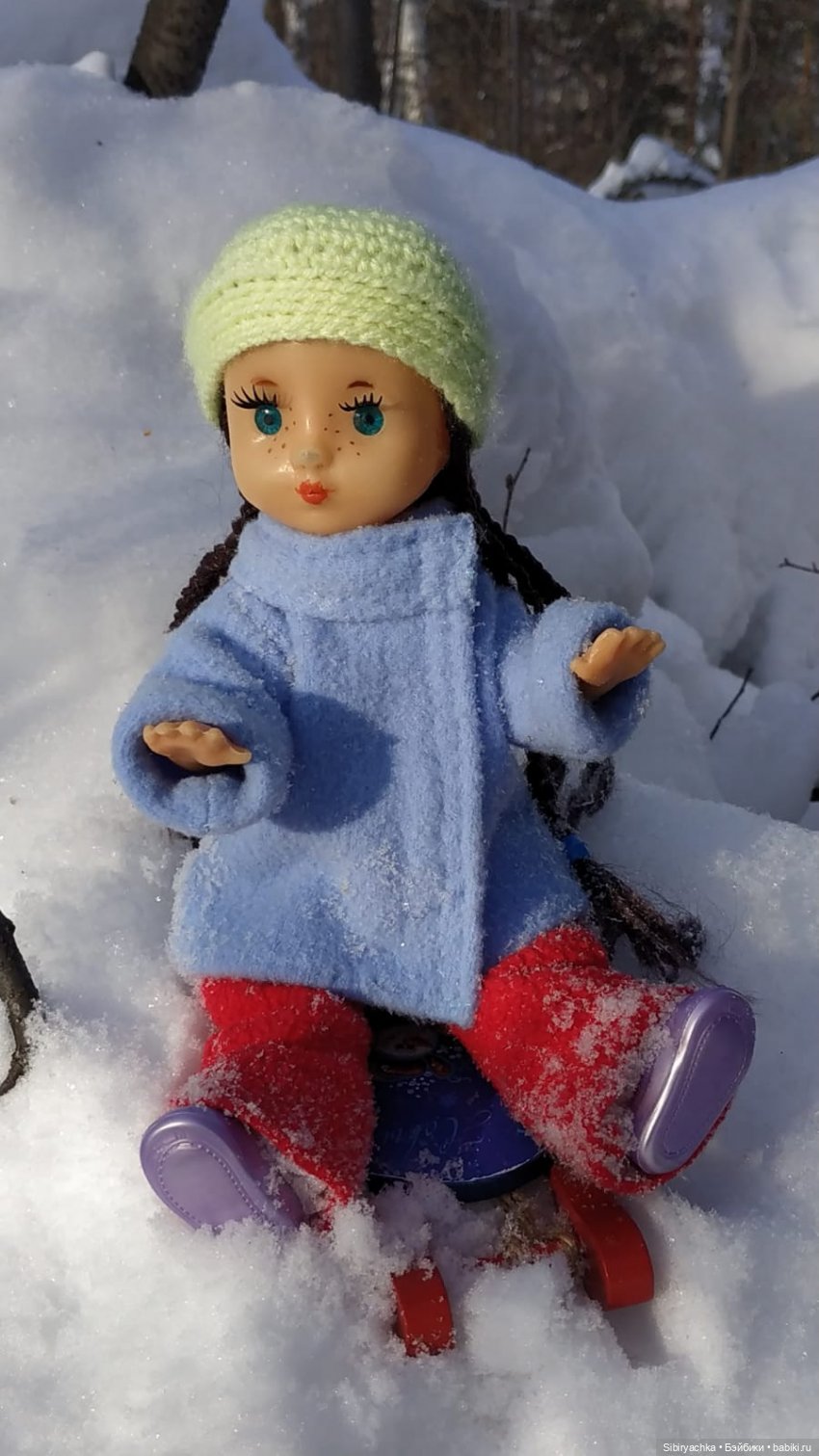 Прогулка Веты в сибирском лесу