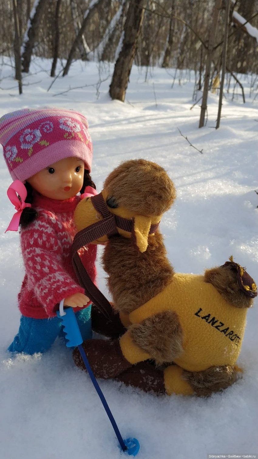 Лыжная прогулка Юляшки и Тома