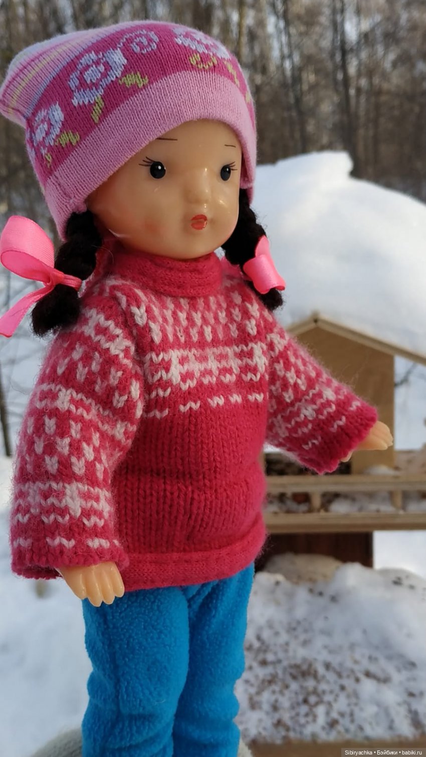 Лыжная прогулка Юляшки и Тома