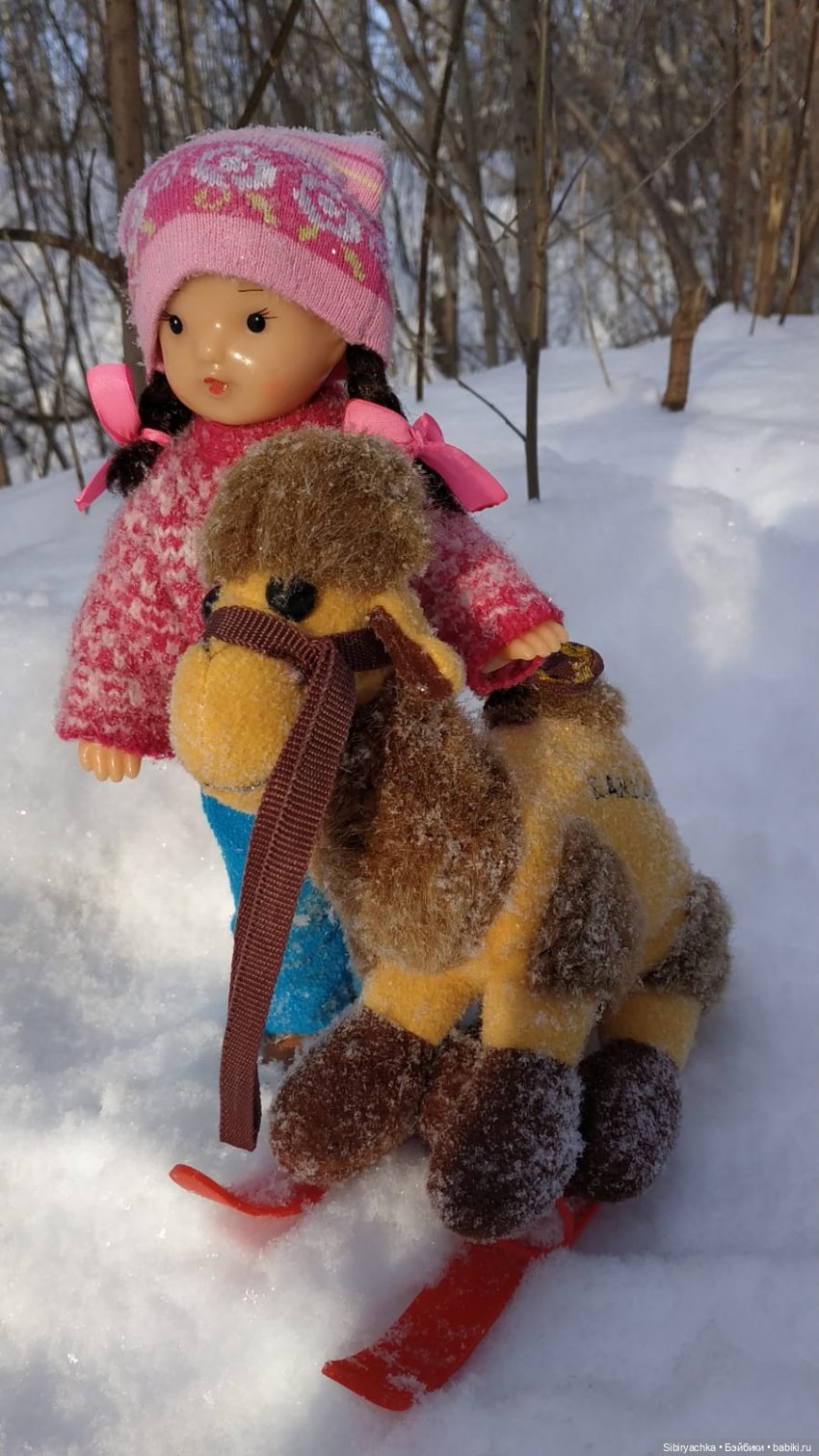 Лыжная прогулка Юляшки и Тома