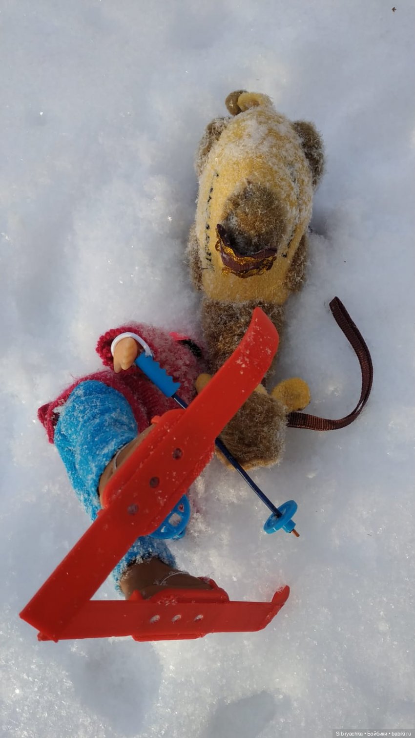 Лыжная прогулка Юляшки и Тома