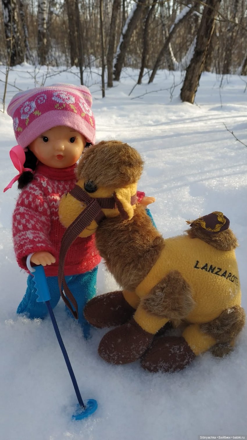 Лыжная прогулка Юляшки и Тома