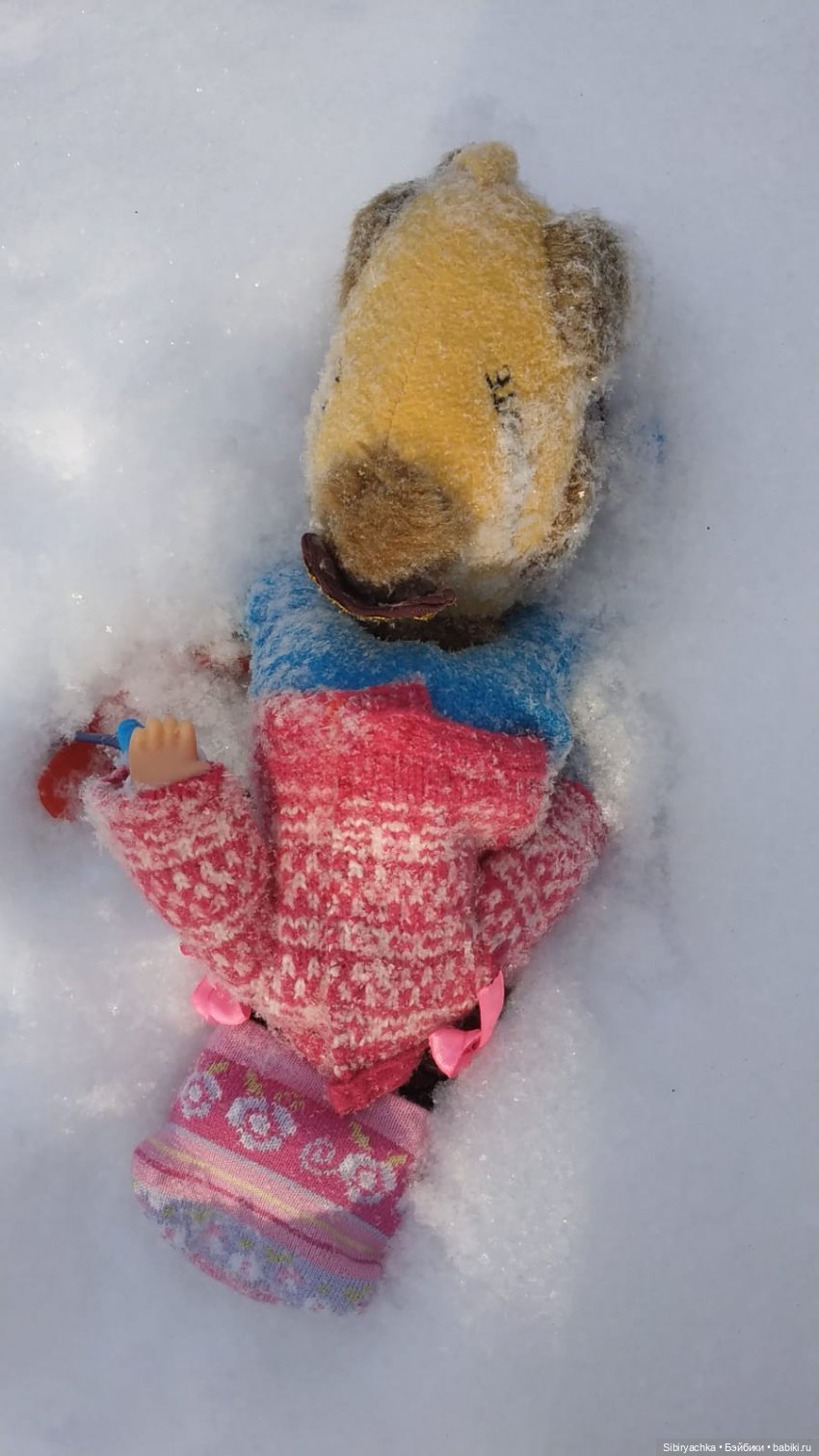 Лыжная прогулка Юляшки и Тома