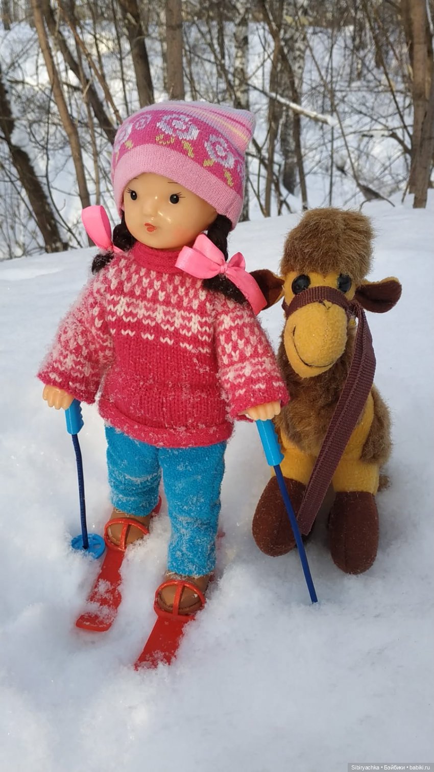 Лыжная прогулка Юляшки и Тома