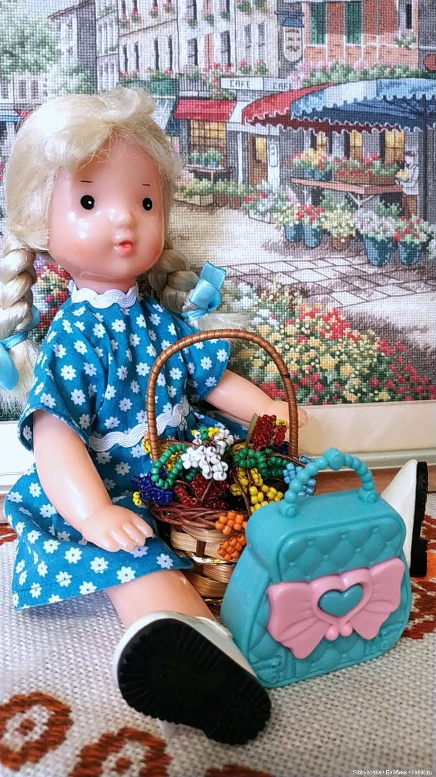 Новое платье Ульяшки | Бэйбики Новое платье Ульяшки — Советские винтажные куклы (СССР): Ленигрушка (фото 8)