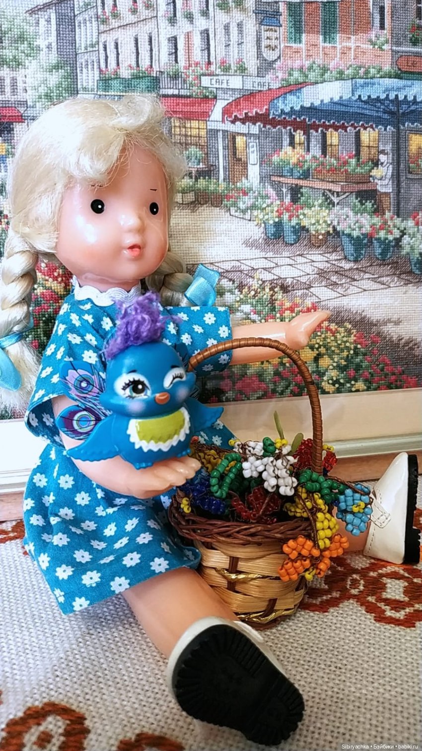 Новое платье Ульяшки | Бэйбики Новое платье Ульяшки — Советские винтажные куклы (СССР): Ленигрушка