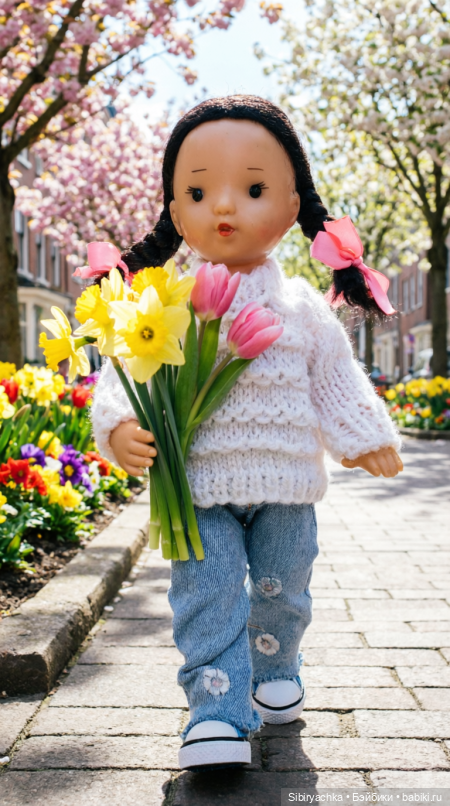 Новый наряд Юляшки | Бэйбики Новый наряд Юляшки — Советские винтажные куклы (СССР): Ленигрушка