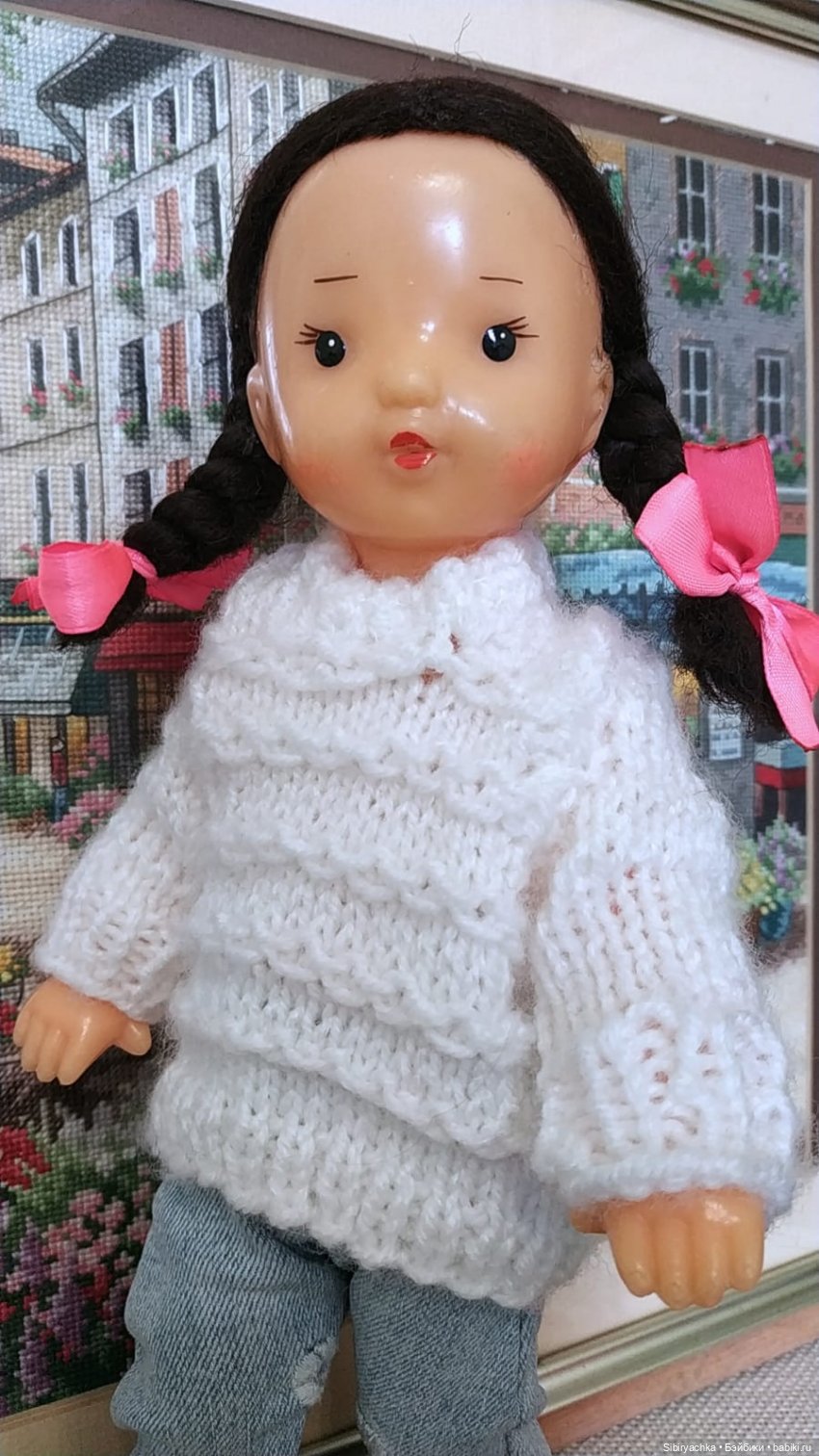 Новый наряд Юляшки | Бэйбики Новый наряд Юляшки — Советские винтажные куклы (СССР): Ленигрушка (фото 2)