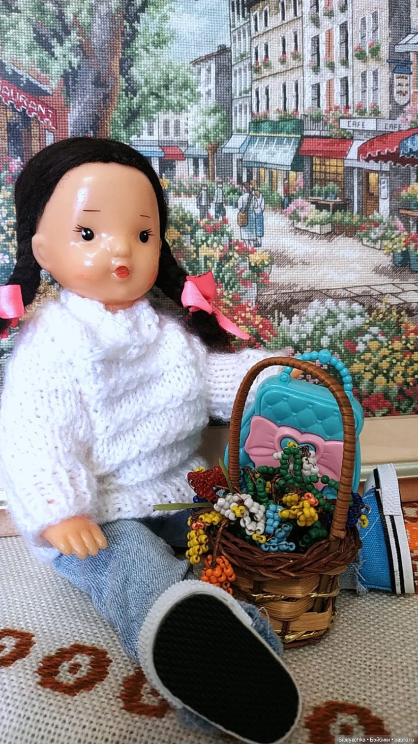 Новый наряд Юляшки | Бэйбики Новый наряд Юляшки — Советские винтажные куклы (СССР): Ленигрушка (фото 6)