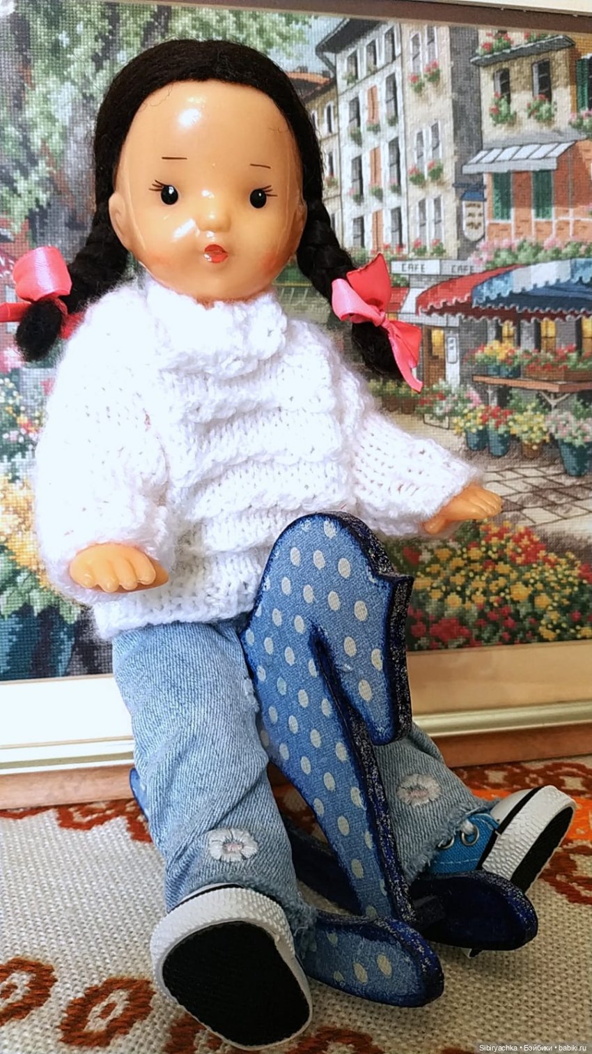 Новый наряд Юляшки | Бэйбики Новый наряд Юляшки — Советские винтажные куклы (СССР): Ленигрушка (фото 9)