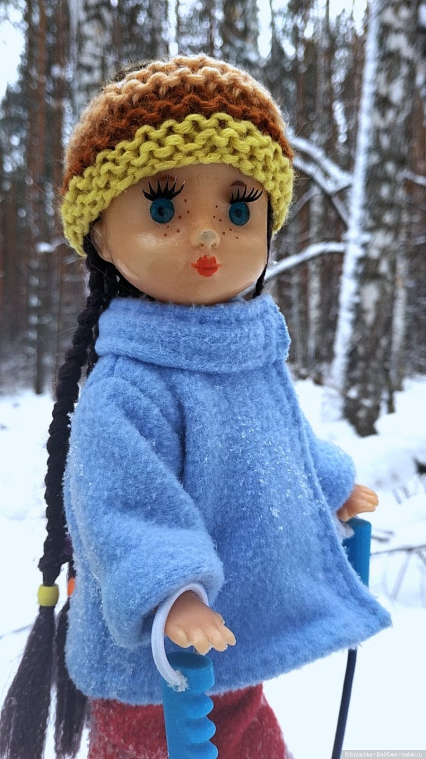 Лыжная прогулка Веты — Советские винтажные куклы (СССР): Ленигрушка