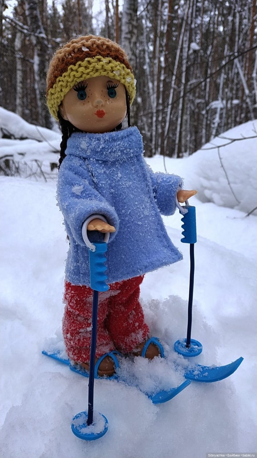 Лыжная прогулка Веты — Советские винтажные куклы (СССР): Ленигрушка