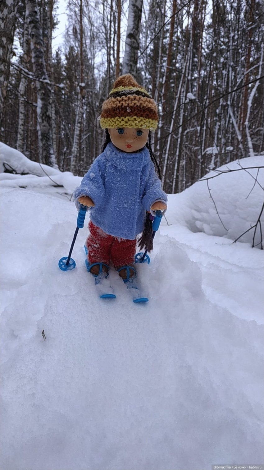 Лыжная прогулка Веты — Советские винтажные куклы (СССР): Ленигрушка