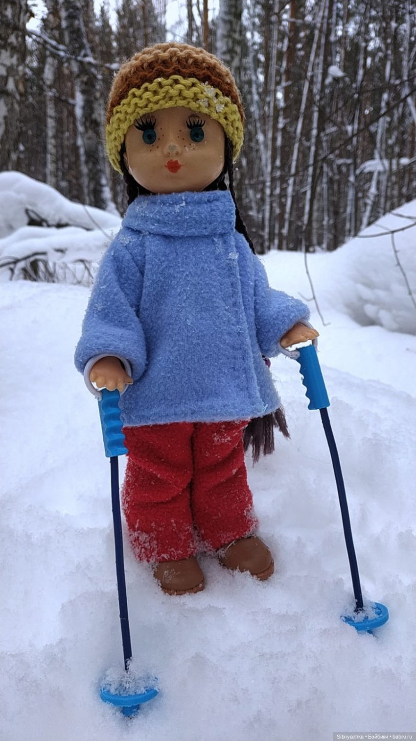 Лыжная прогулка Веты — Советские винтажные куклы (СССР): Ленигрушка (фото 4)
