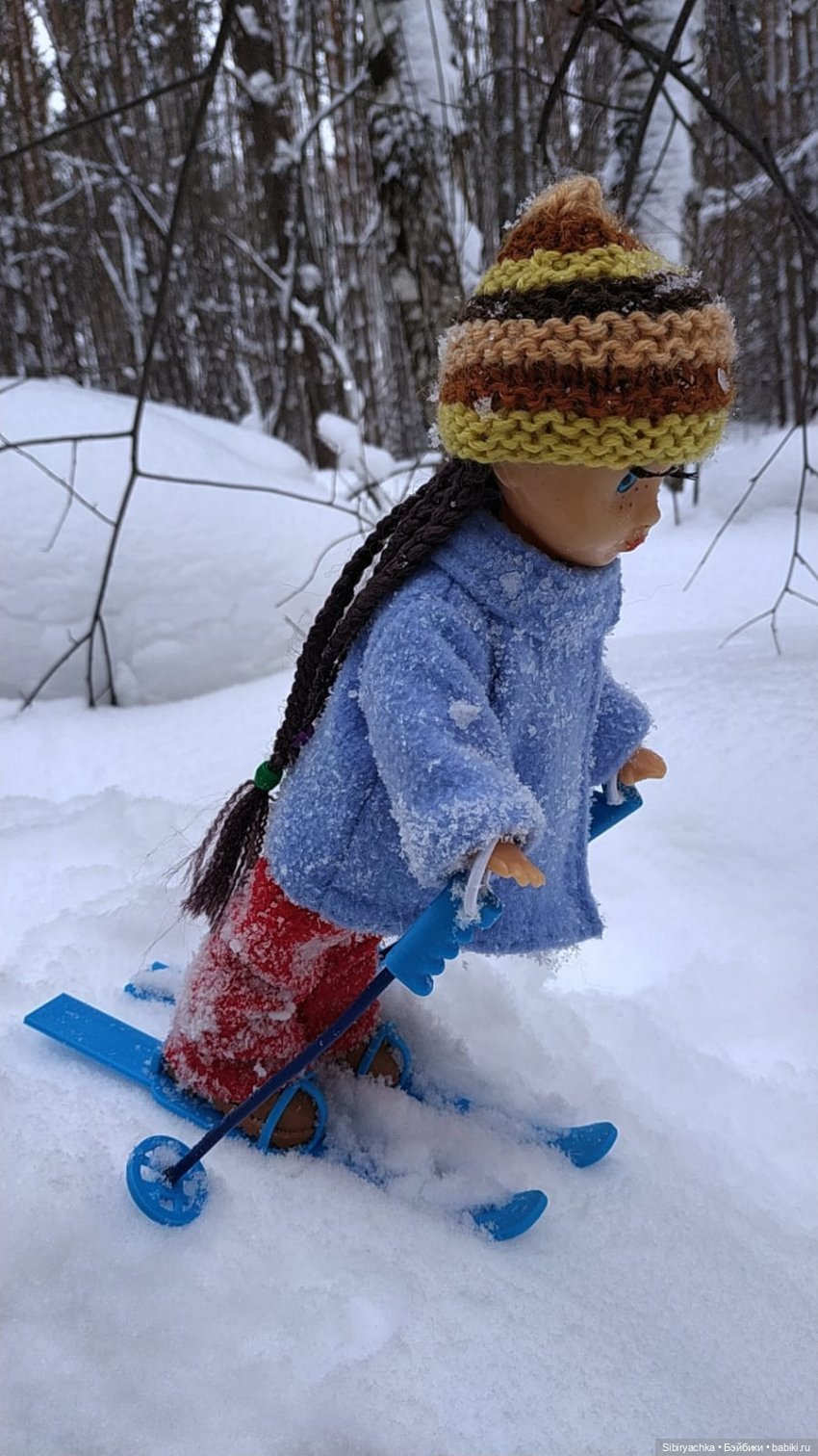 Лыжная прогулка Веты — Советские винтажные куклы (СССР): Ленигрушка