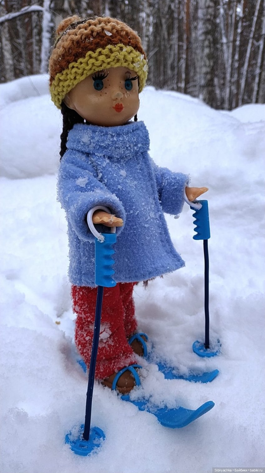 Лыжная прогулка Веты — Советские винтажные куклы (СССР): Ленигрушка