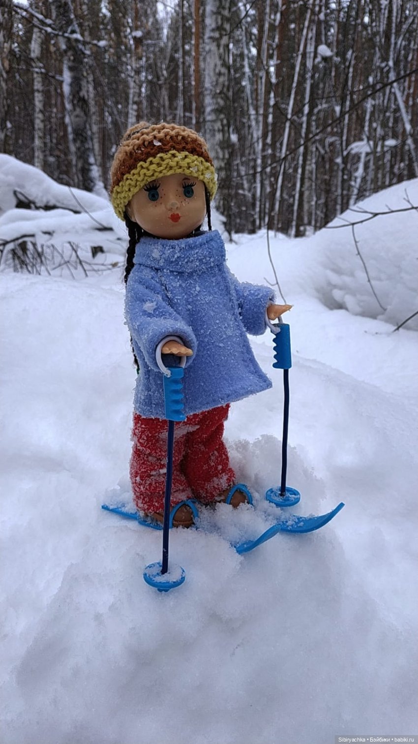Лыжная прогулка Веты — Советские винтажные куклы (СССР): Ленигрушка