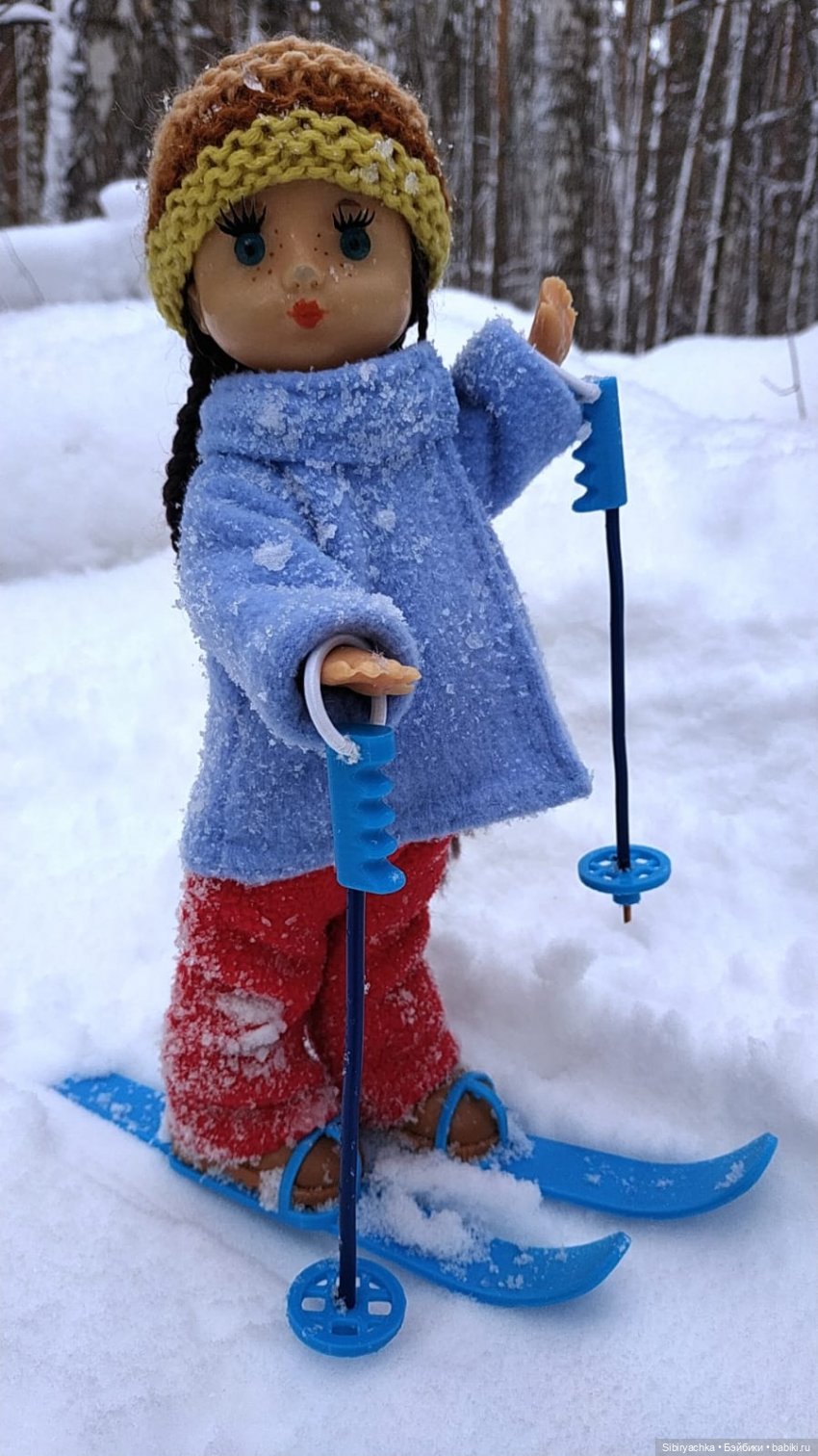 Лыжная прогулка Веты — Советские винтажные куклы (СССР): Ленигрушка