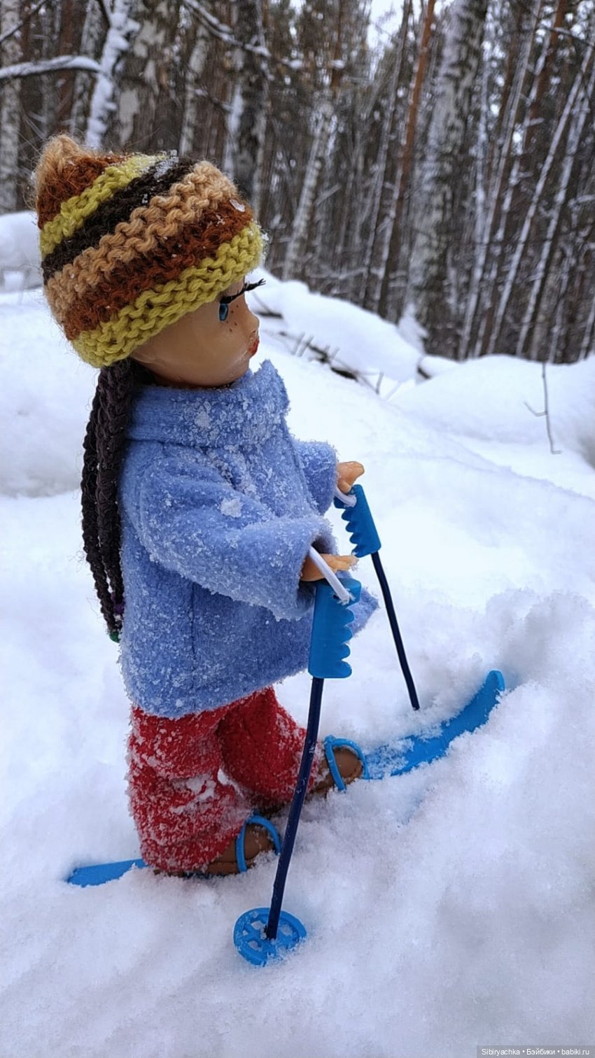 Лыжная прогулка Веты — Советские винтажные куклы (СССР): Ленигрушка