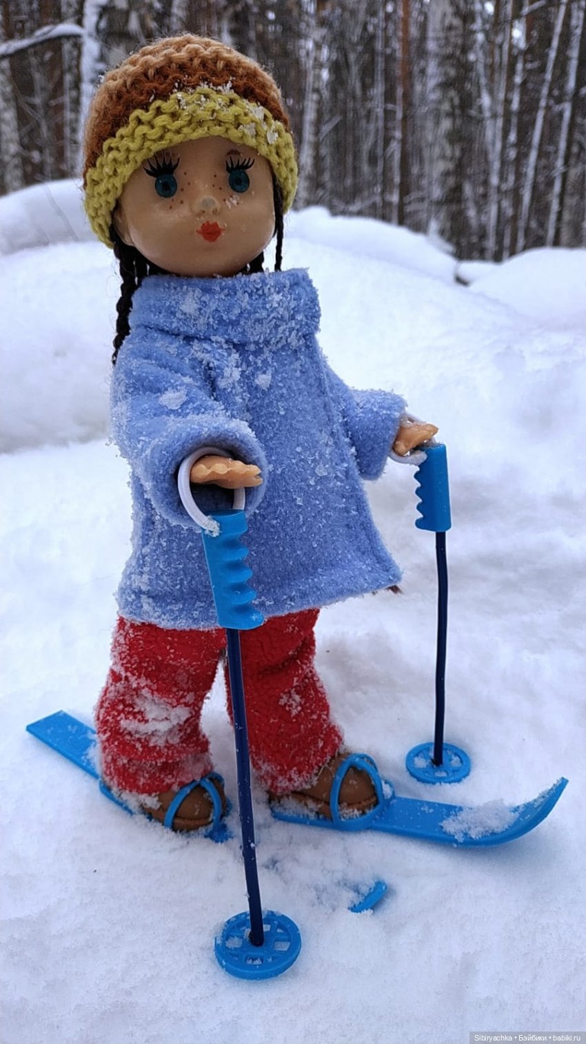 Лыжная прогулка Веты — Советские винтажные куклы (СССР): Ленигрушка (фото 8)
