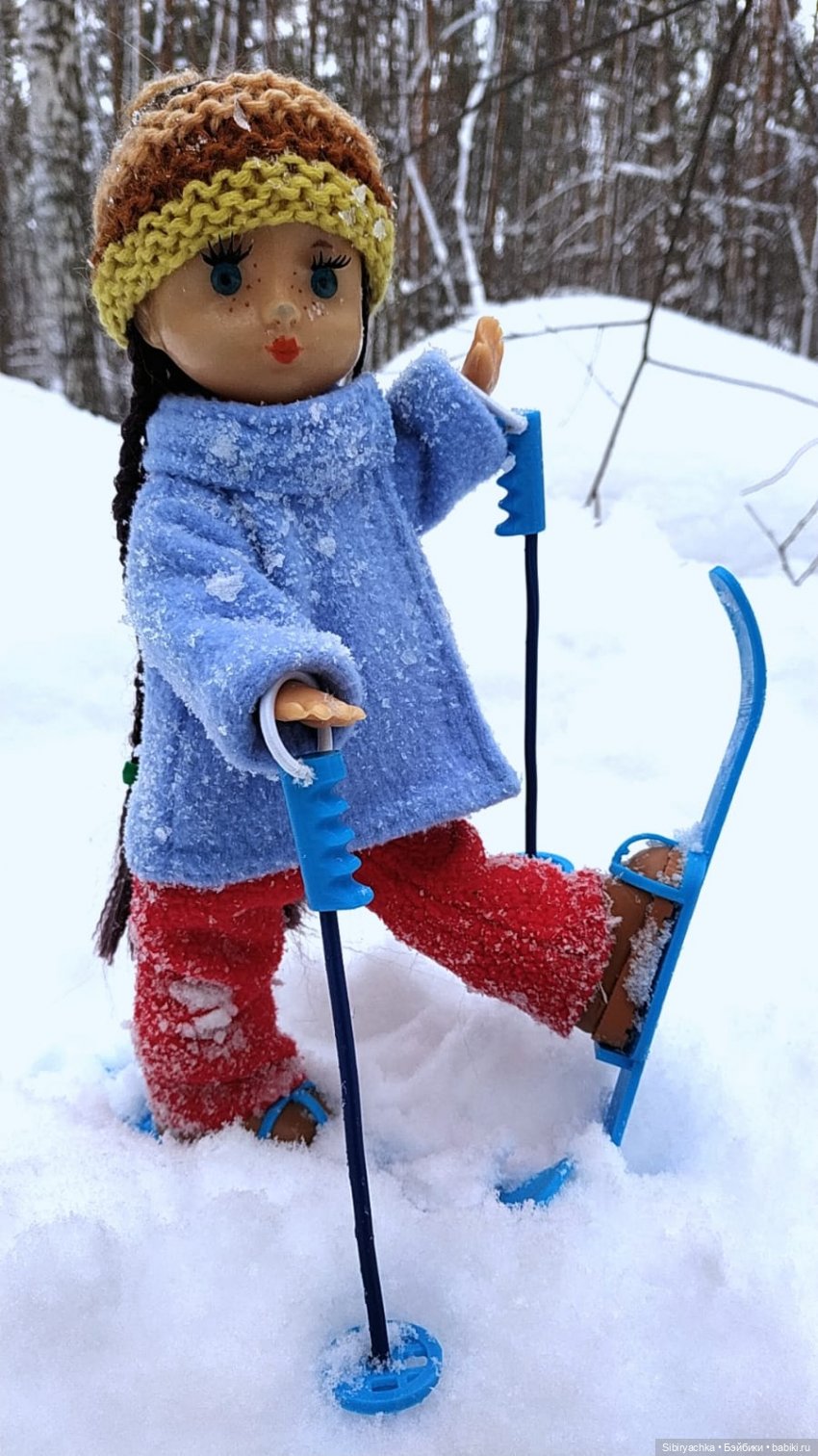 Лыжная прогулка Веты — Советские винтажные куклы (СССР): Ленигрушка