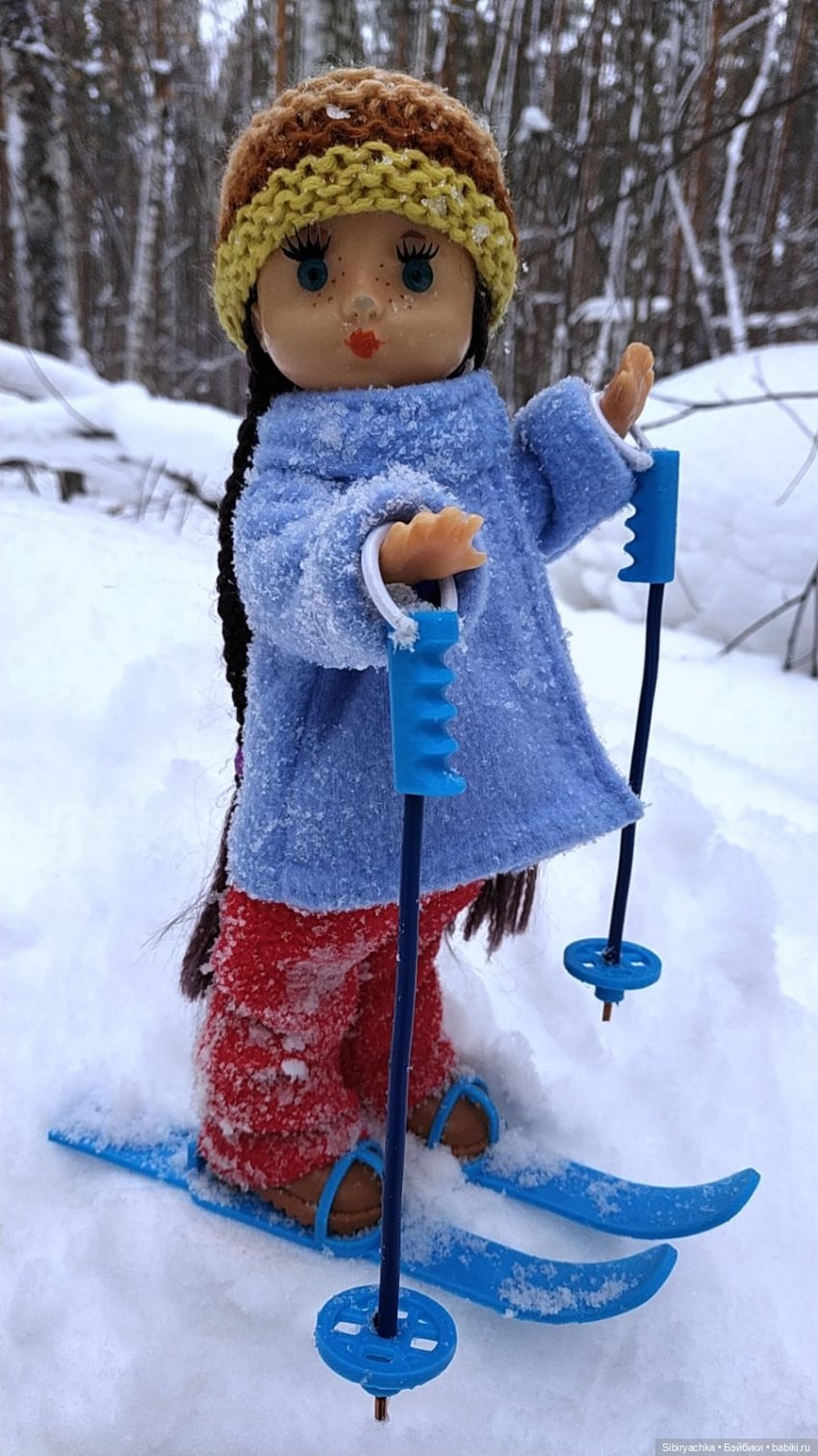 Лыжная прогулка Веты — Советские винтажные куклы (СССР): Ленигрушка