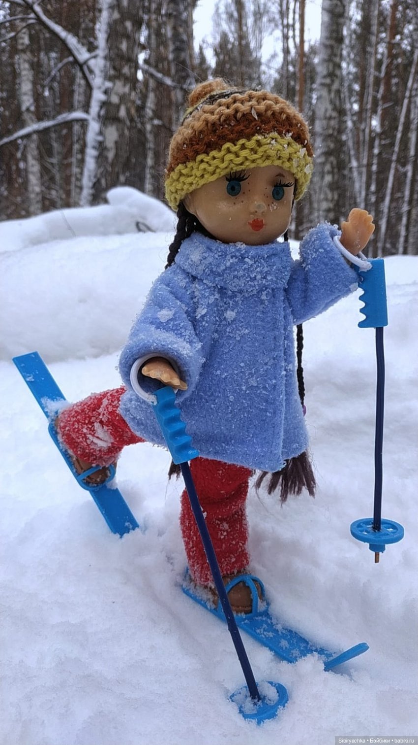 Лыжная прогулка Веты — Советские винтажные куклы (СССР): Ленигрушка