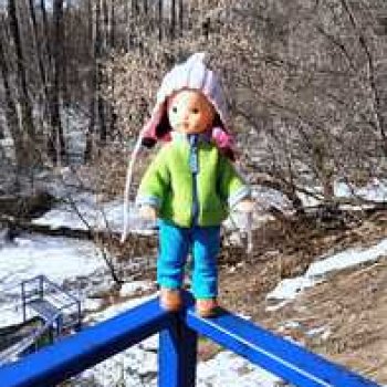 Борьба зимы с весной в роще.