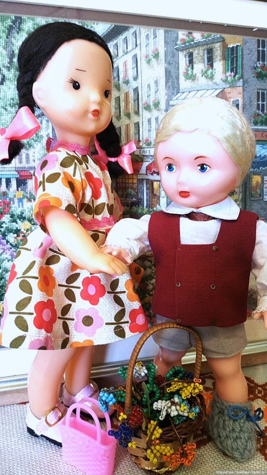 Новое платье Юляшки | Бэйбики Новое платье Юляшки — Советские винтажные куклы (СССР): Ленигрушка