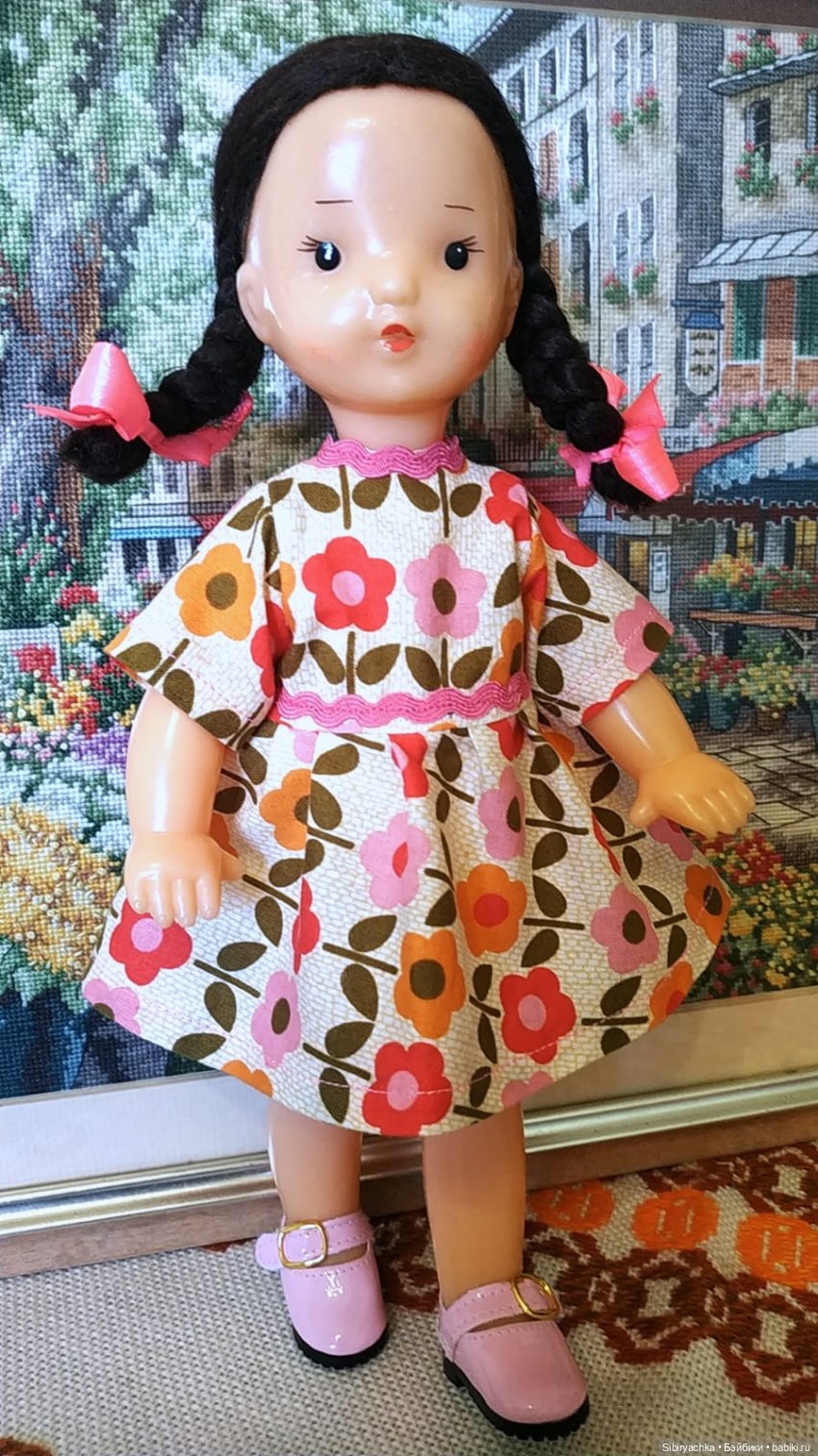 Новое платье Юляшки | Бэйбики Новое платье Юляшки — Советские винтажные куклы (СССР): Ленигрушка (фото 2)
