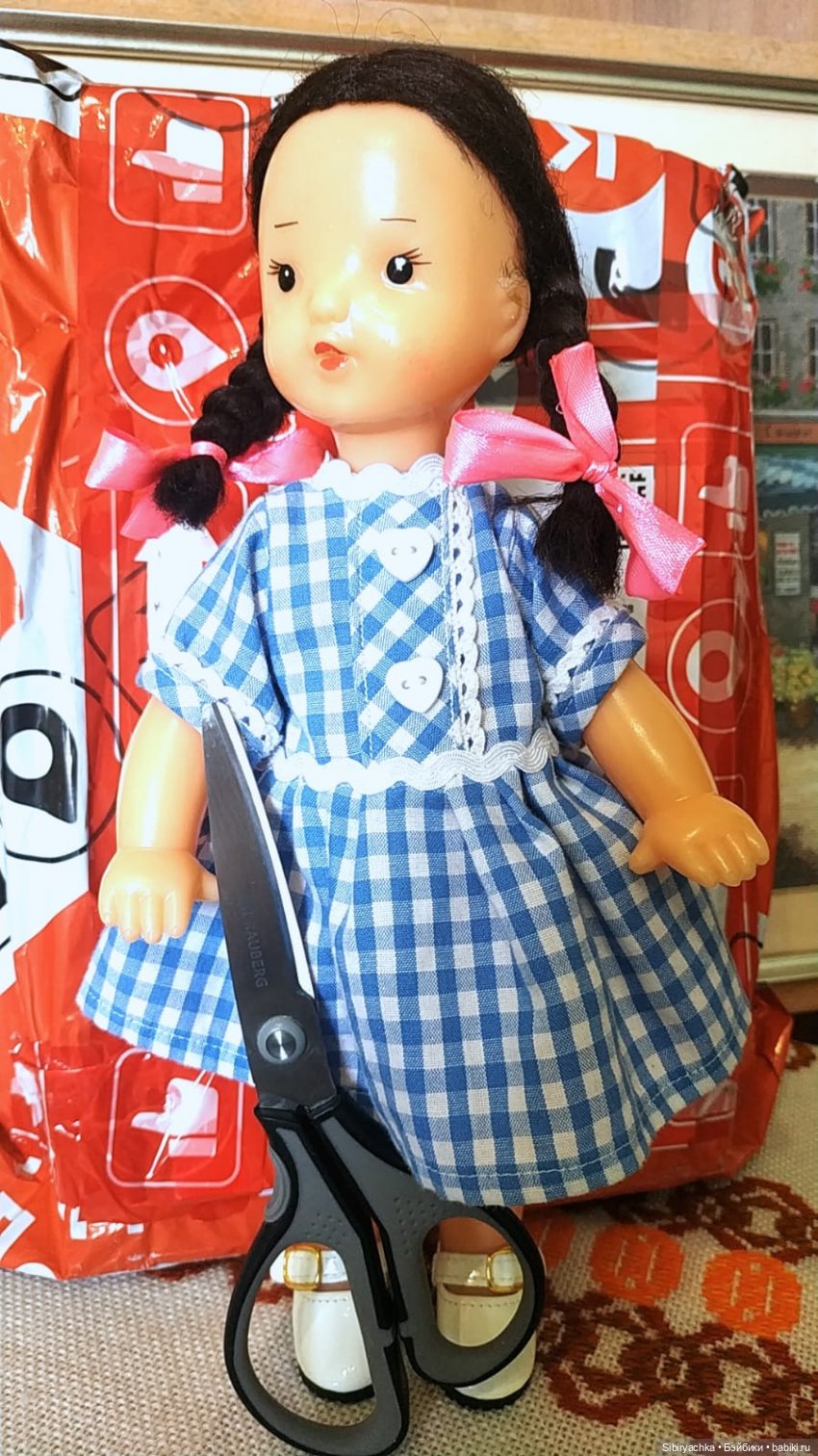 Юляшка получила посылку | Бэйбики Юляшка получила посылку — Советские винтажные куклы (СССР): Ленигрушка (фото 3)